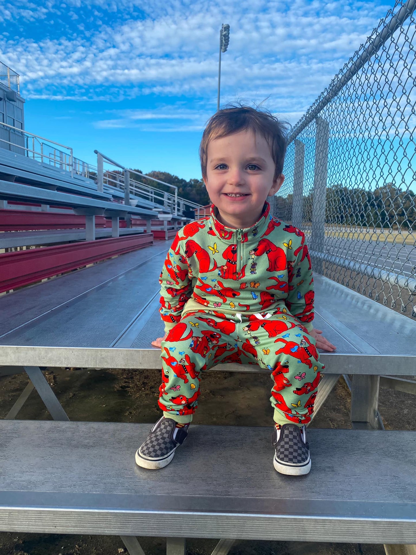 Big Red Dog Quarter Zip Set | Little Bird X Clifford