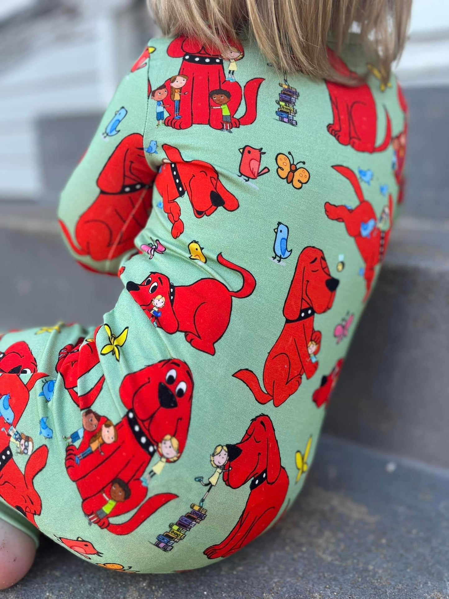 Big Red Dog Convertible Romper | Little Bird X Clifford