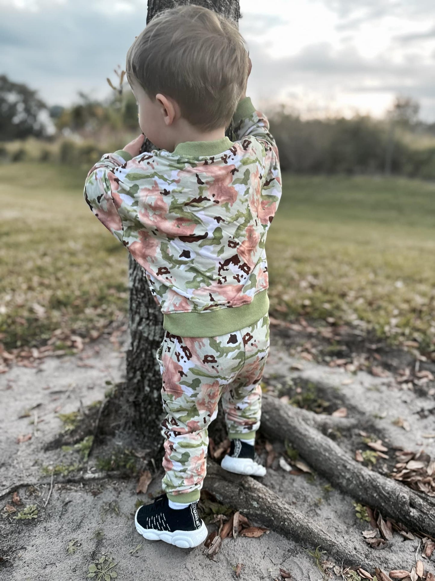 Watercolor Camo Sweatsuit | Bamboo Terry