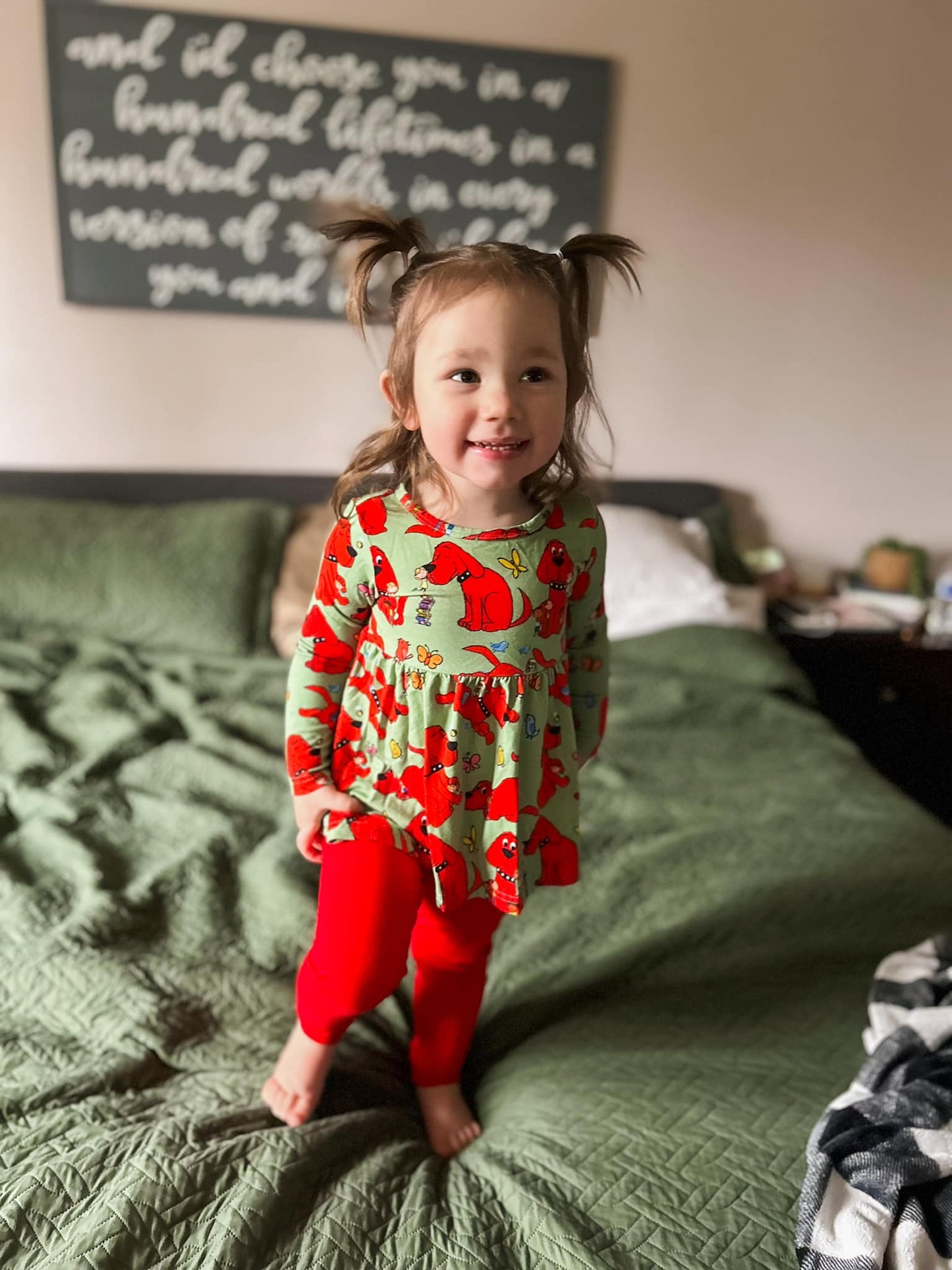 Big Red Dog Peplum Set | Little Bird X Clifford
