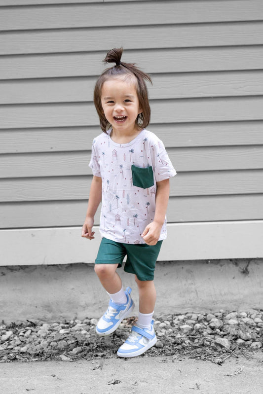 Beach Babe Tee + Short Set | Bamboo