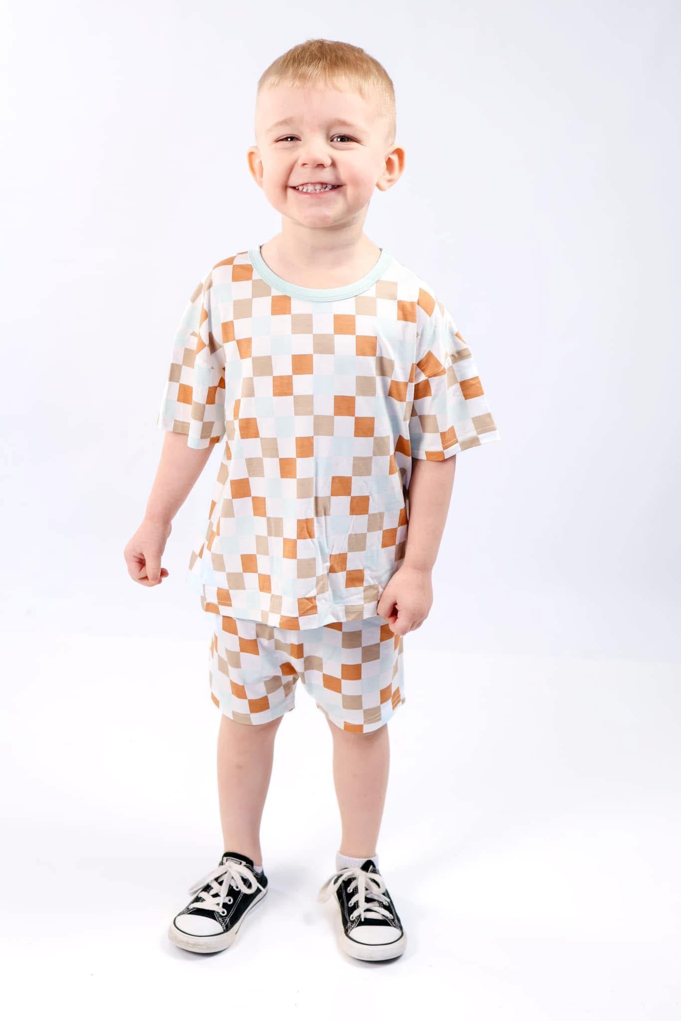 Multi-Check 2 Piece Set | Bamboo Jersey
