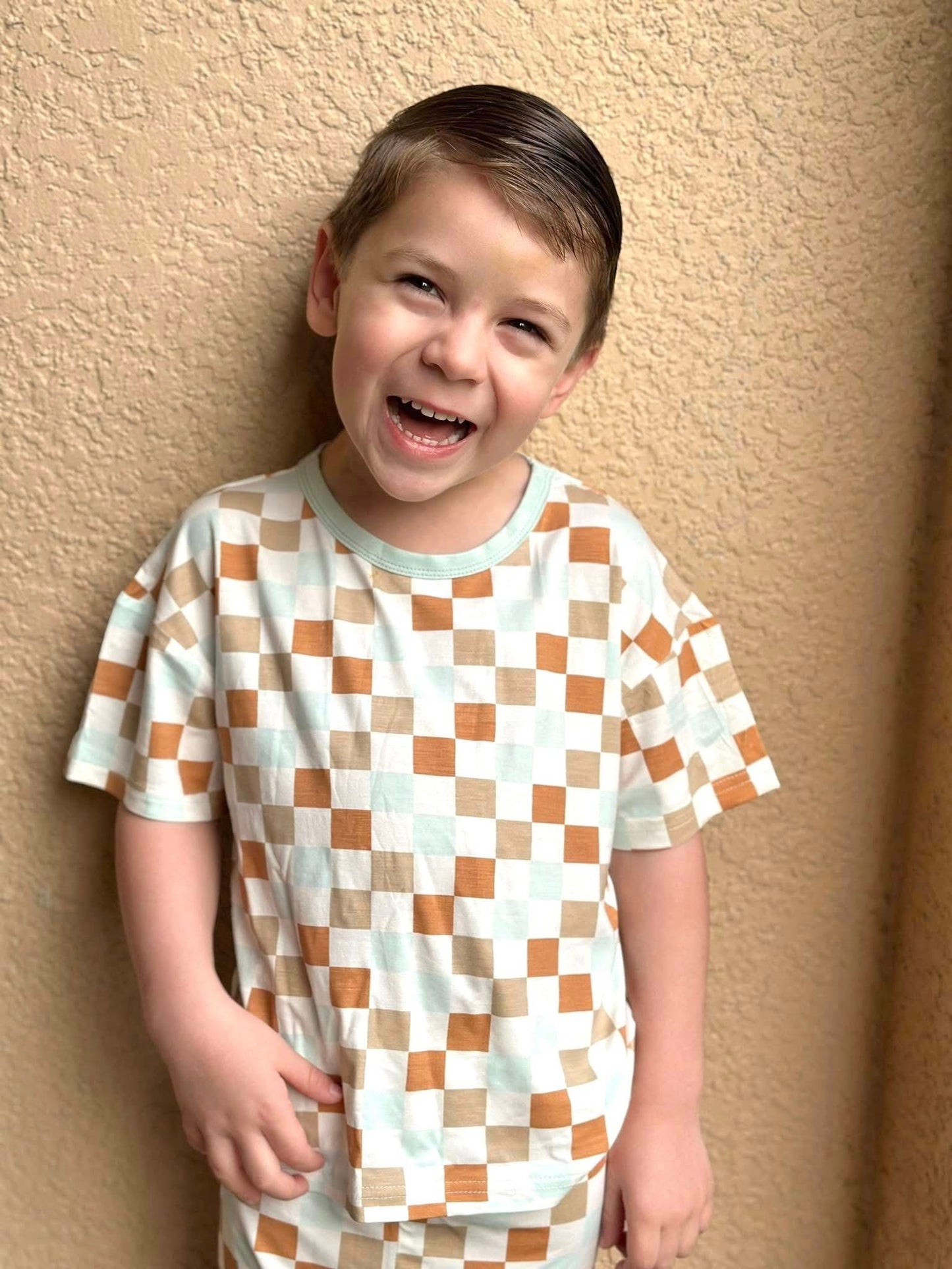 Multi-Check 2 Piece Set | Bamboo Jersey