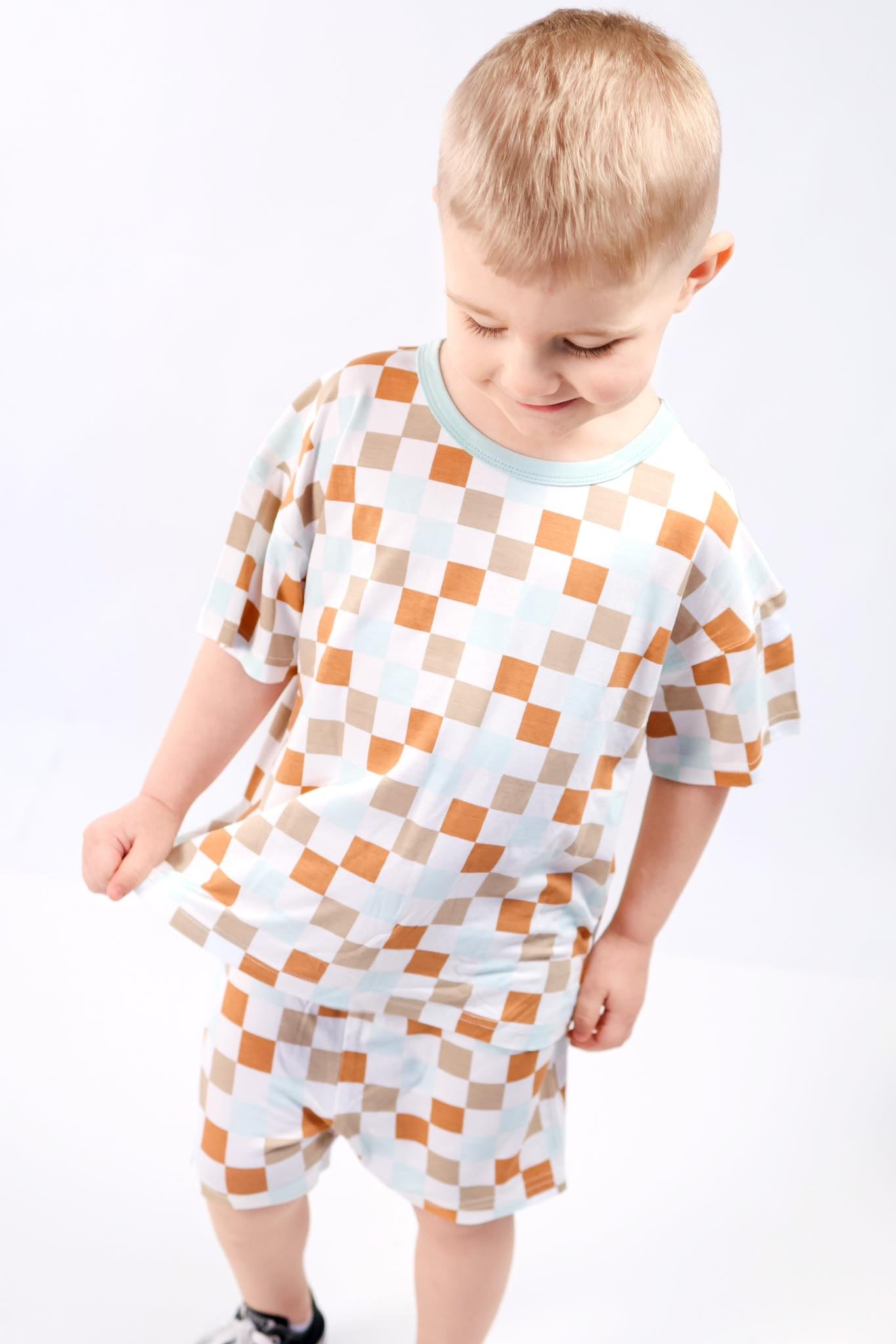 Multi-Check 2 Piece Set | Bamboo Jersey