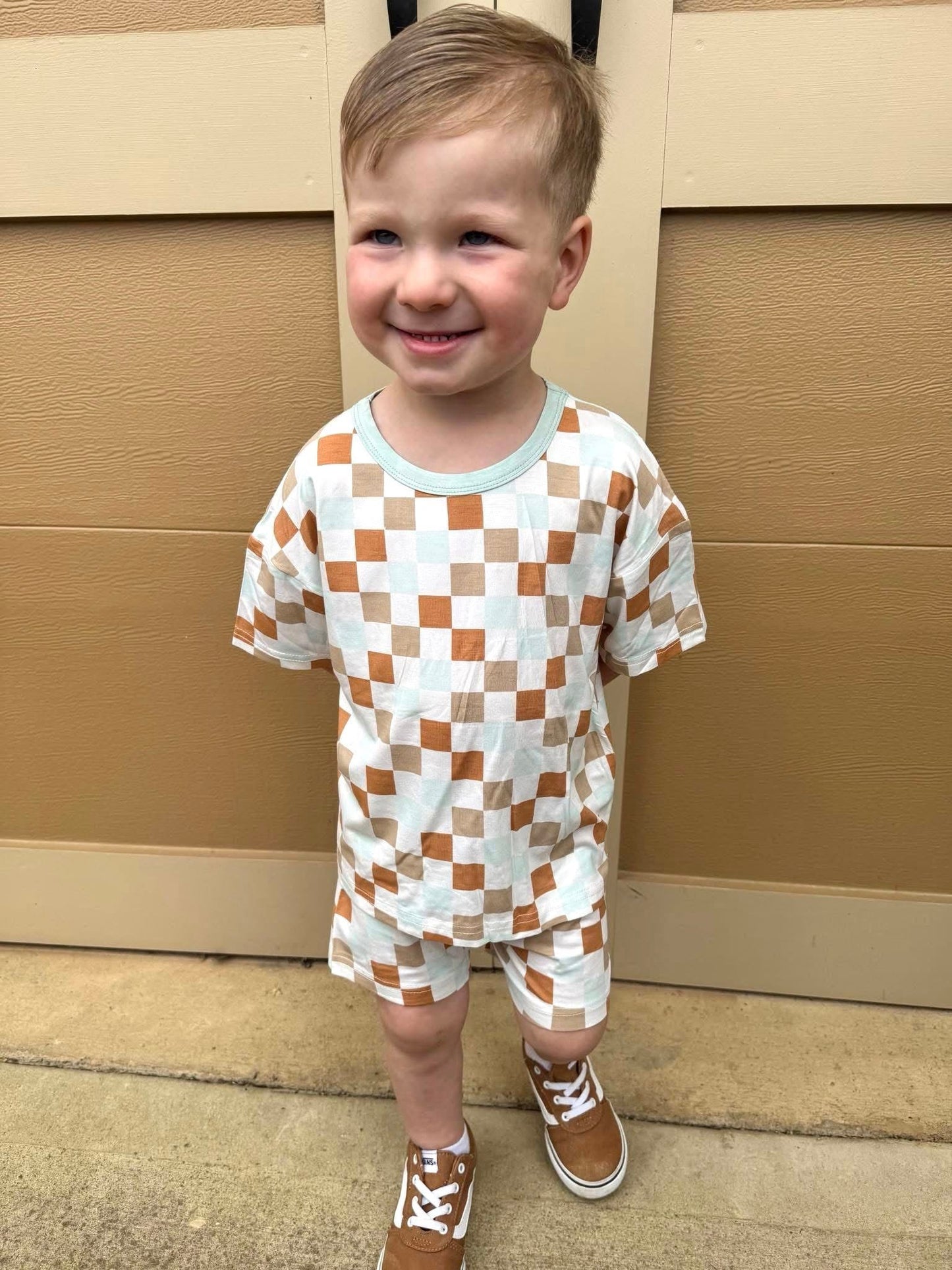 Multi-Check 2 Piece Set | Bamboo Jersey
