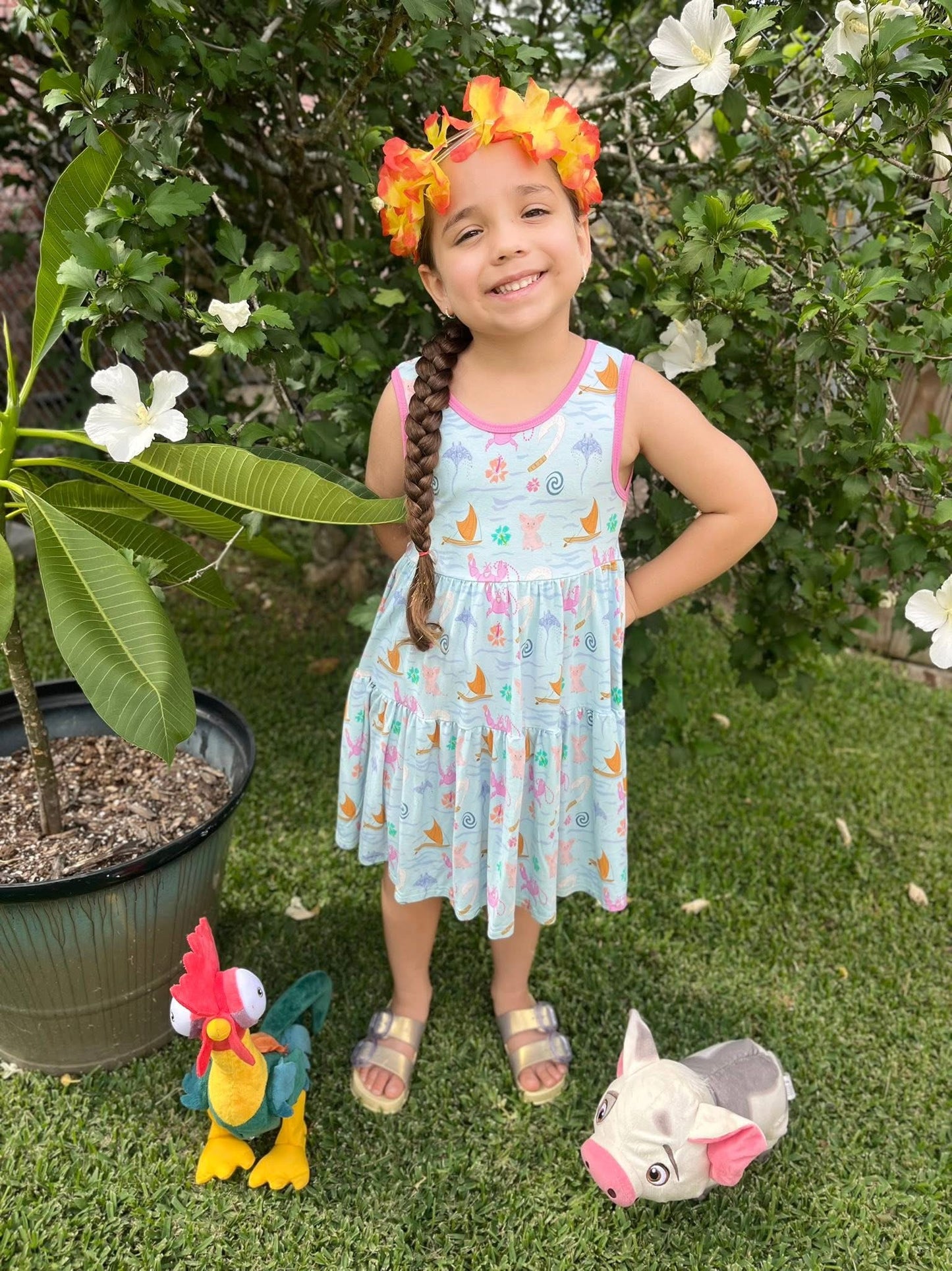 Ella Tiered Dress + Biker Set