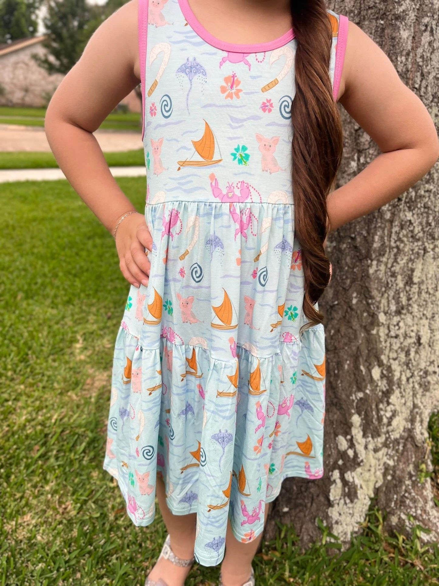 Ella Tiered Dress + Biker Set