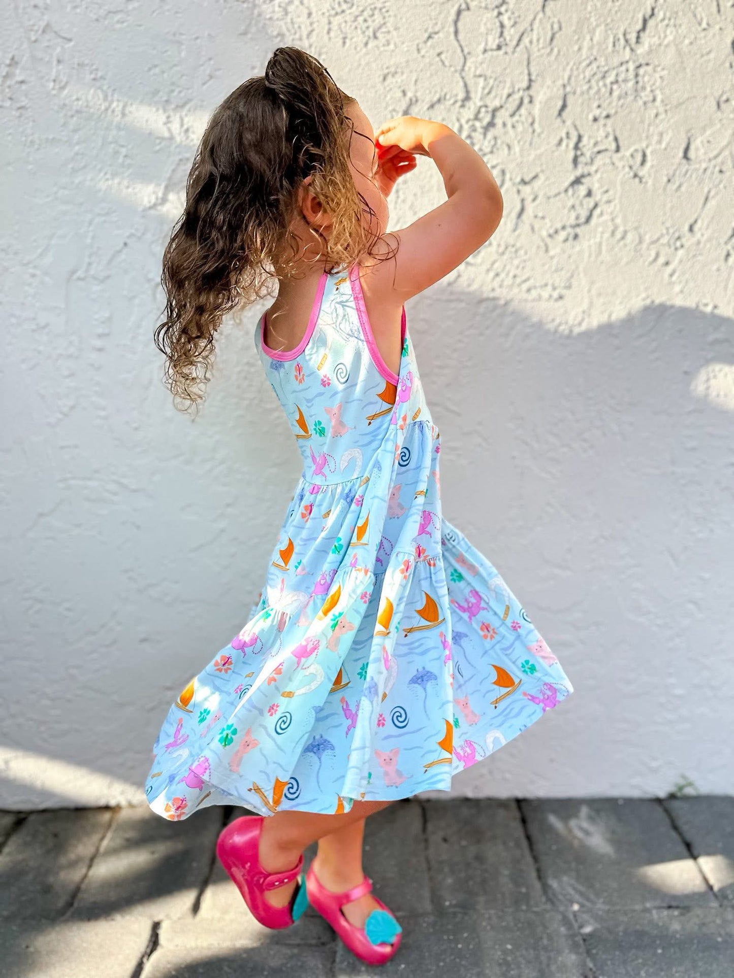 Ella Tiered Dress + Biker Set