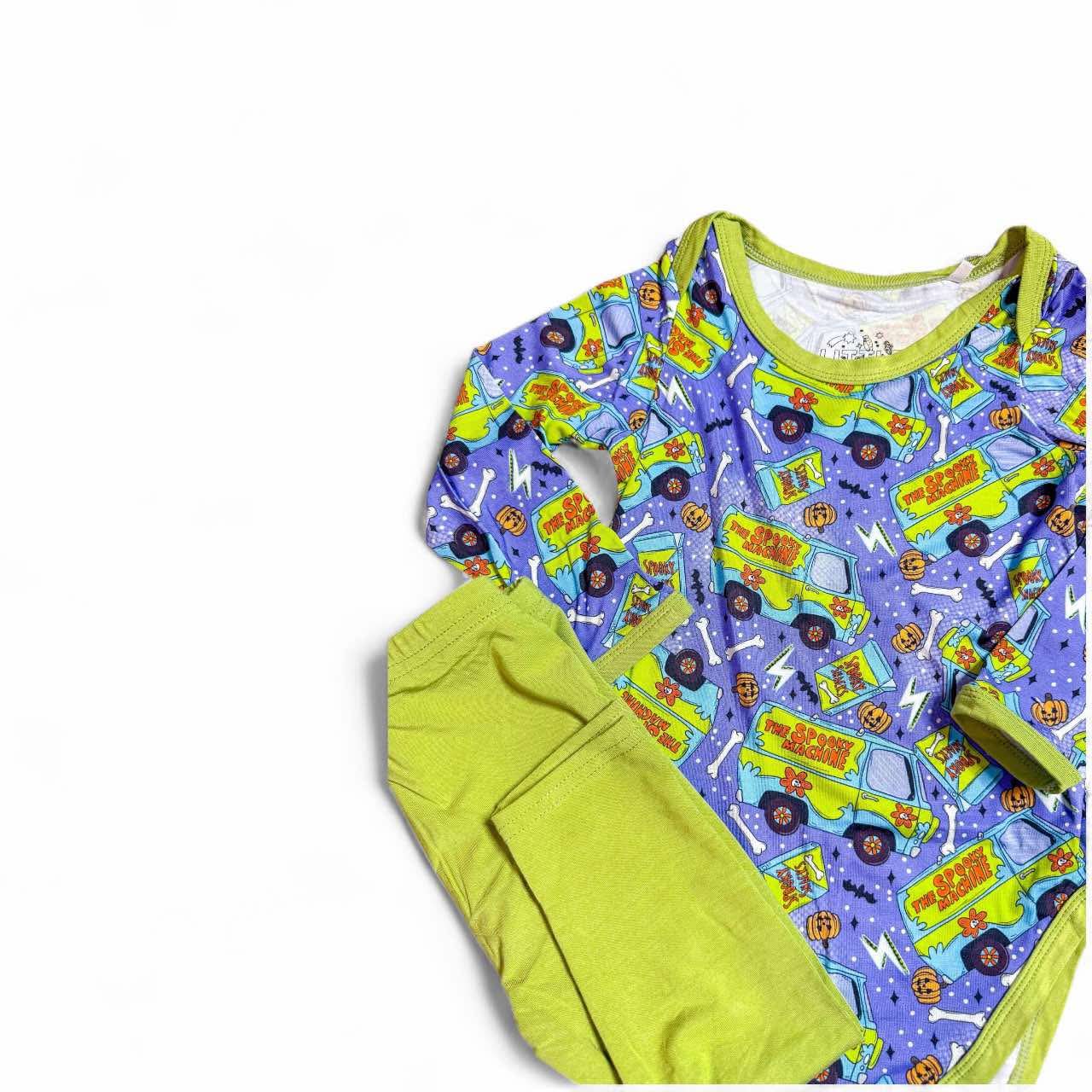 Spooky Machine Onesie + Pants Set