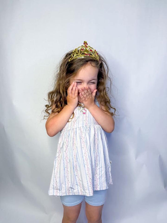 Dainty Peplum + Biker Set