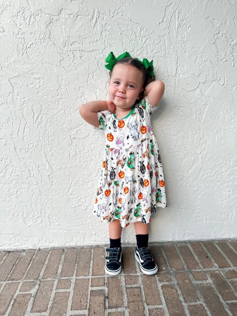 Boo at the Zoo Tiered Dress