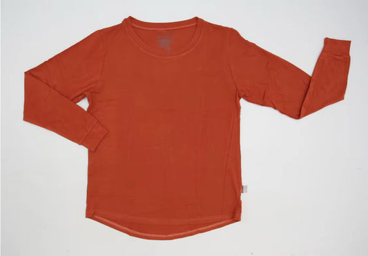 Burnt Orange Longsleeve Mama Top