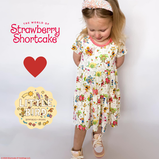 Strawberryland Tiered Dress | LBB X Strawberry Shortcake©