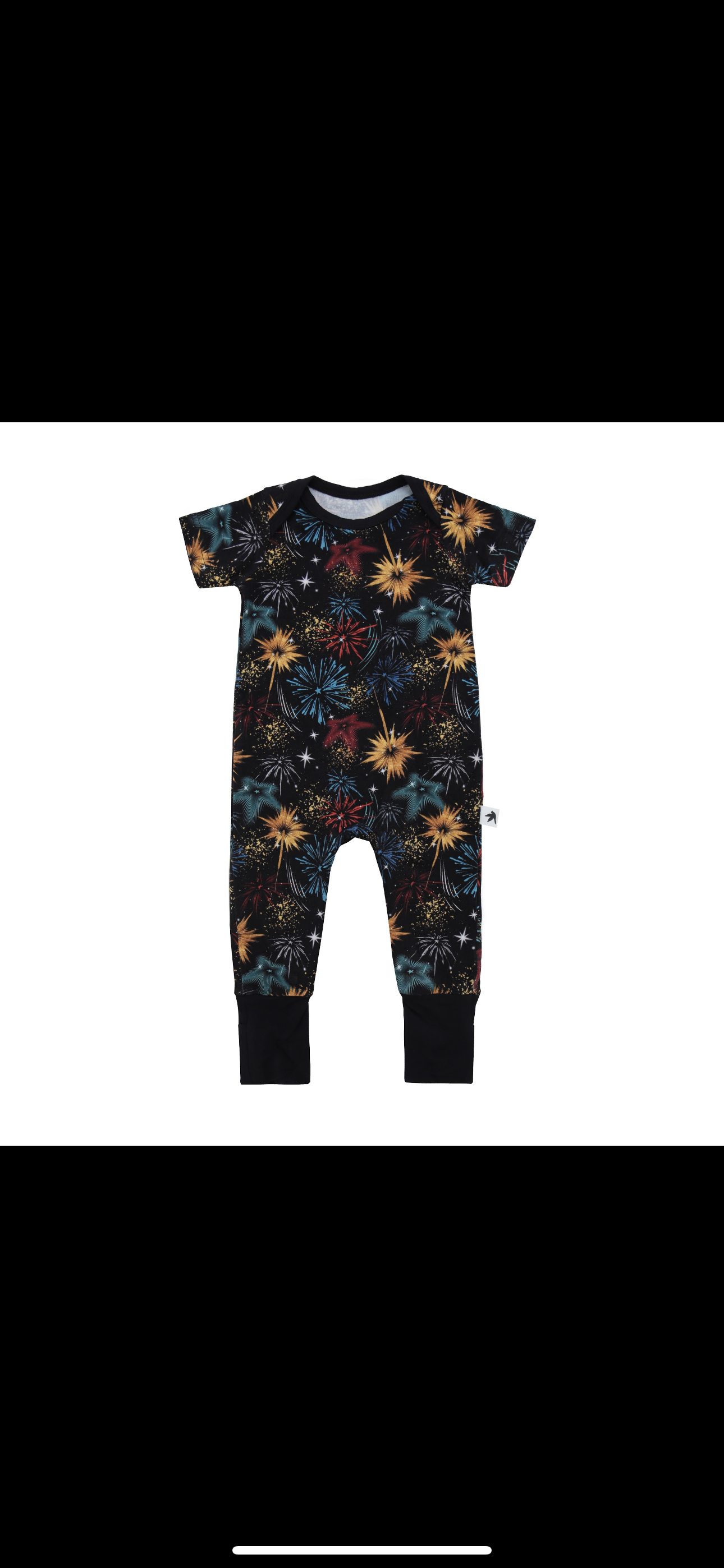 Free as a Little Bird Shortsleeve Crescent Romper