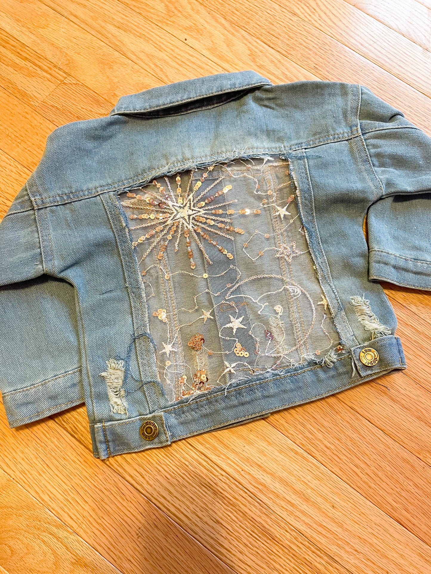 Starburst Lace Denim Jacket