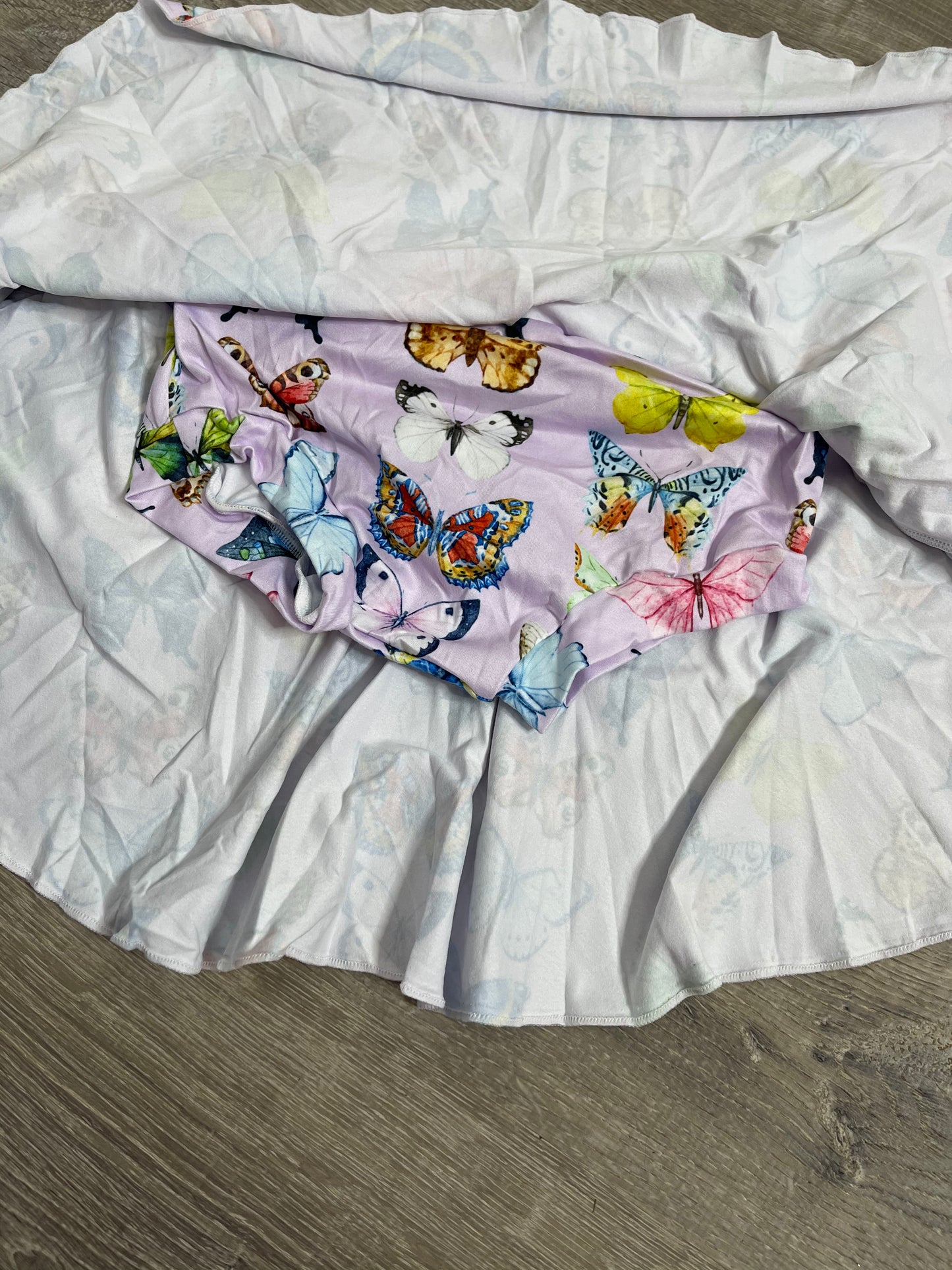 Flutter Skirted Bummies/Skort | Milk Silk