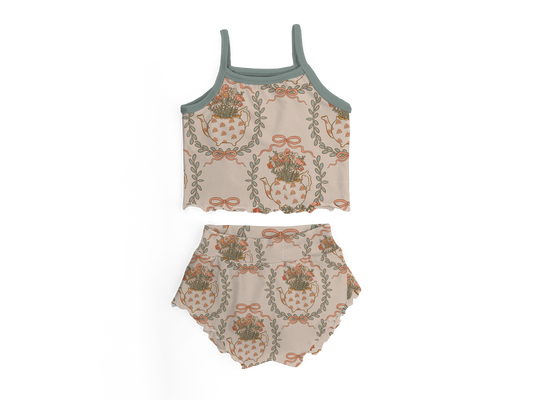 Heirloom Bloom Tank + Bummy Set | Preorder