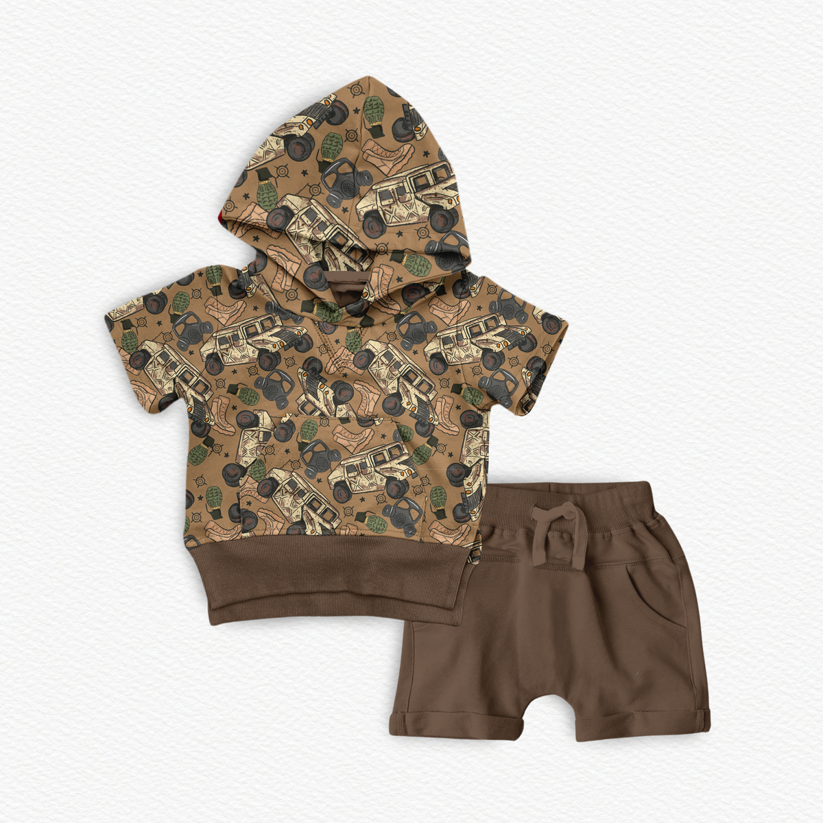 22 to None Shortsleeve Hoodie + Short Set | Preorder