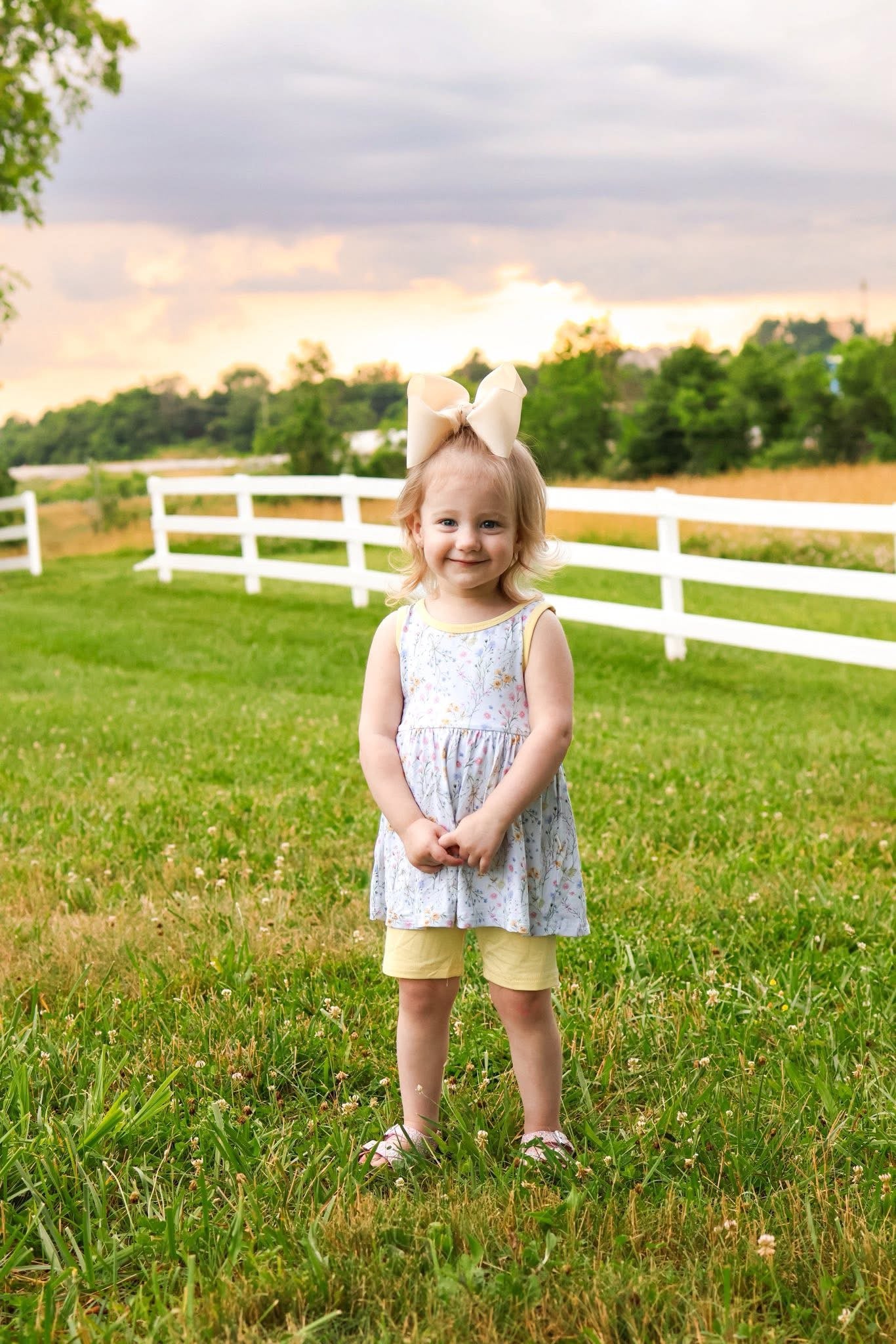 Wildflower Peplum + Biker Set