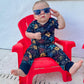 Free as a Little Bird Shortsleeve Crescent Romper