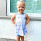 Periwinkle Peplum + Biker Set