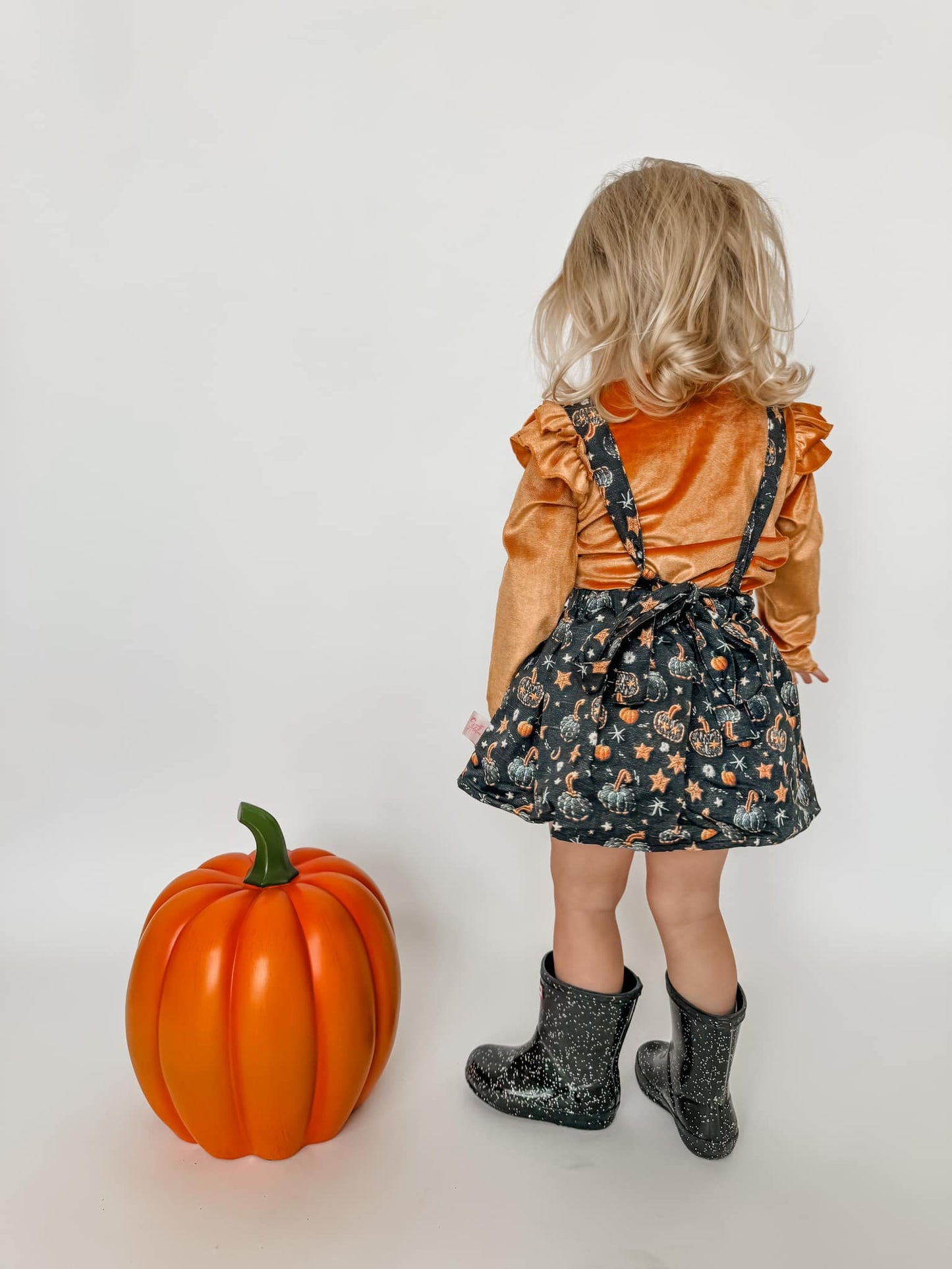 Pumpkin Pinafore Set