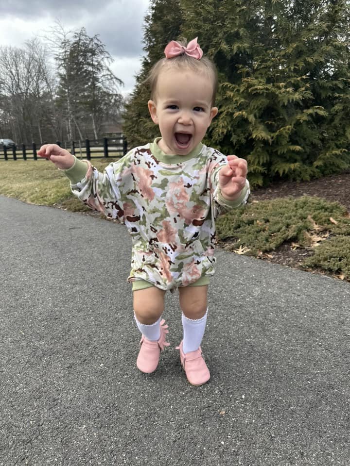 Watercolor Camo Sweater Romper | Bamboo Terry