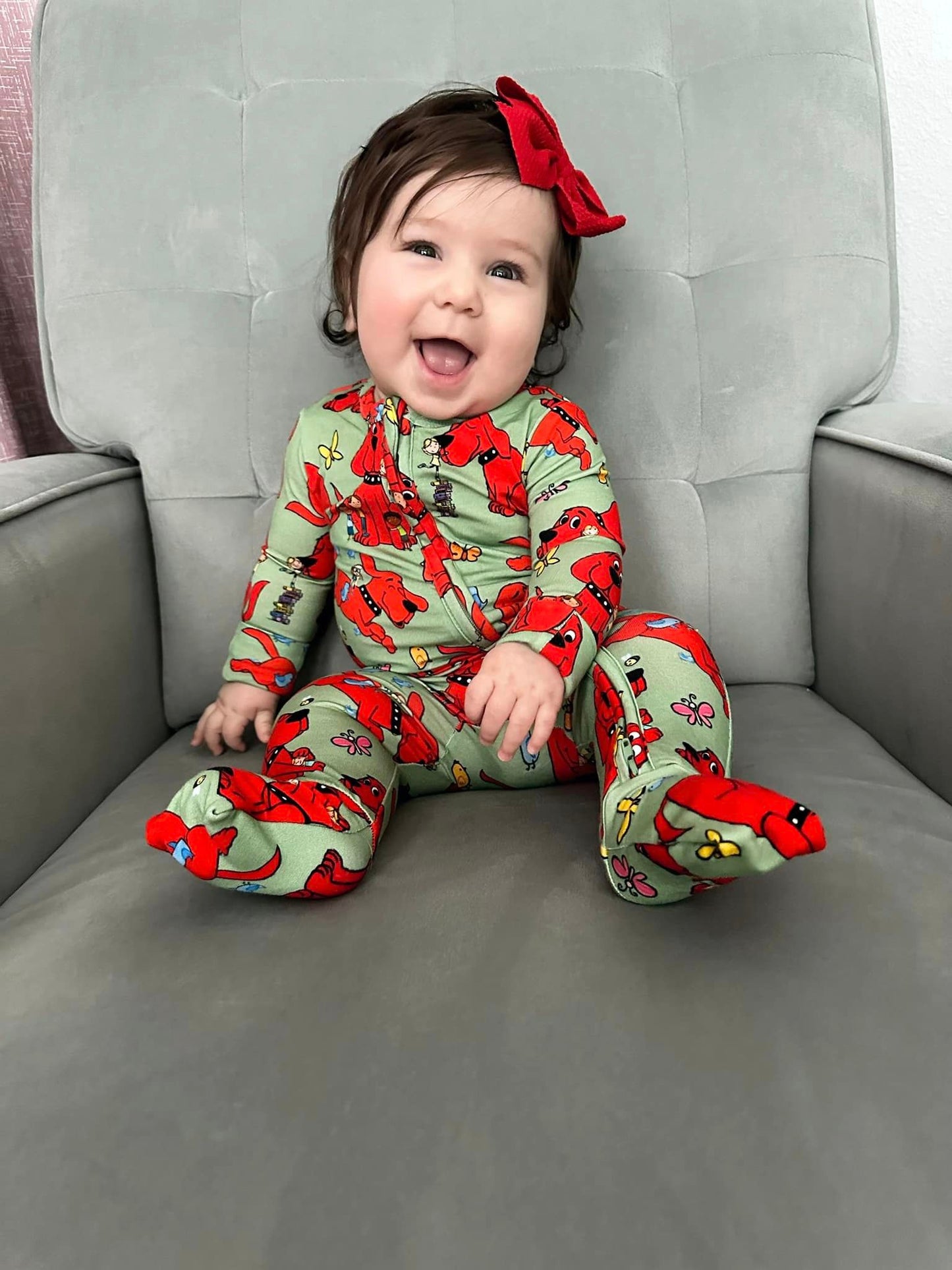 Big Red Dog Convertible Romper | Little Bird X Clifford