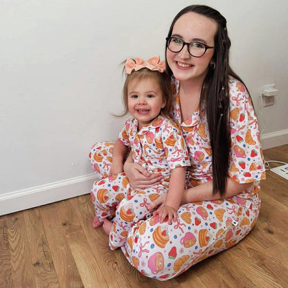 Brunch Mom Button Up Pajamas