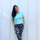 Blue Scoop Neck Mama Tee | Bamboo Cotton