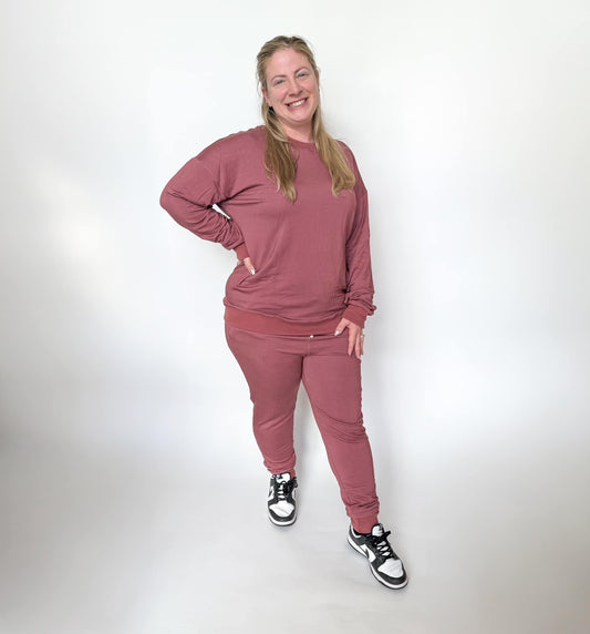 Mauve Unisex Adult Set | Bamboo Terry