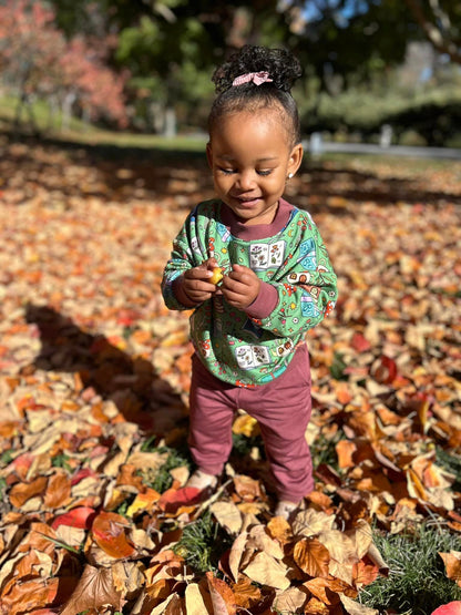 Woodland + Mauve Sweatsuit | Bamboo Terry