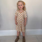 Brown-Check Dress | Bamboo Jersey