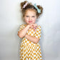Brown-Check Dress | Bamboo Jersey
