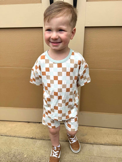 Multi-Check 2 Piece Set | Bamboo Jersey