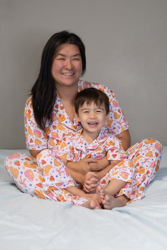Brunch Mom Button Up Pajamas