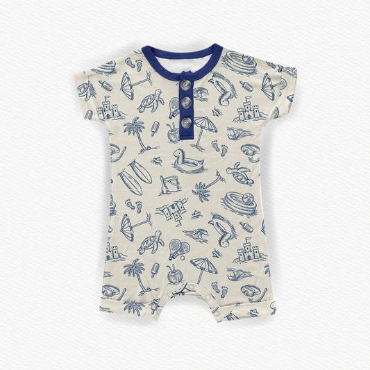 Little Beach Bum Henley Shortie | Preorder