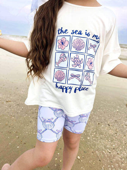 Ocean Lover Tee + Biker Set