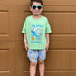 Green Go With The Float Tee + Short Set