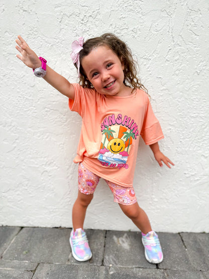 Sunshine Tee + Biker Set