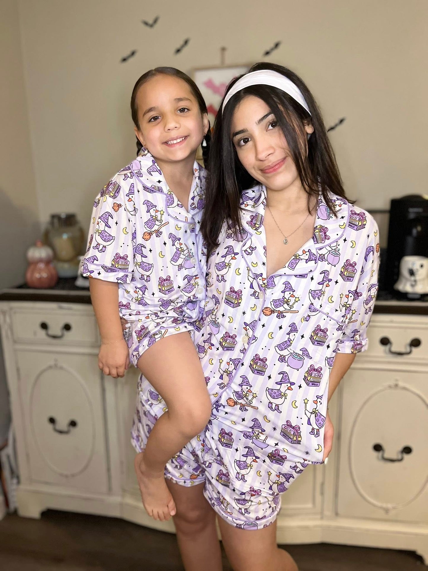 Honkus Ponkus Mommy and Me Button Up Pajamas