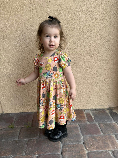 Player-1 Puff-Sleeve Dress