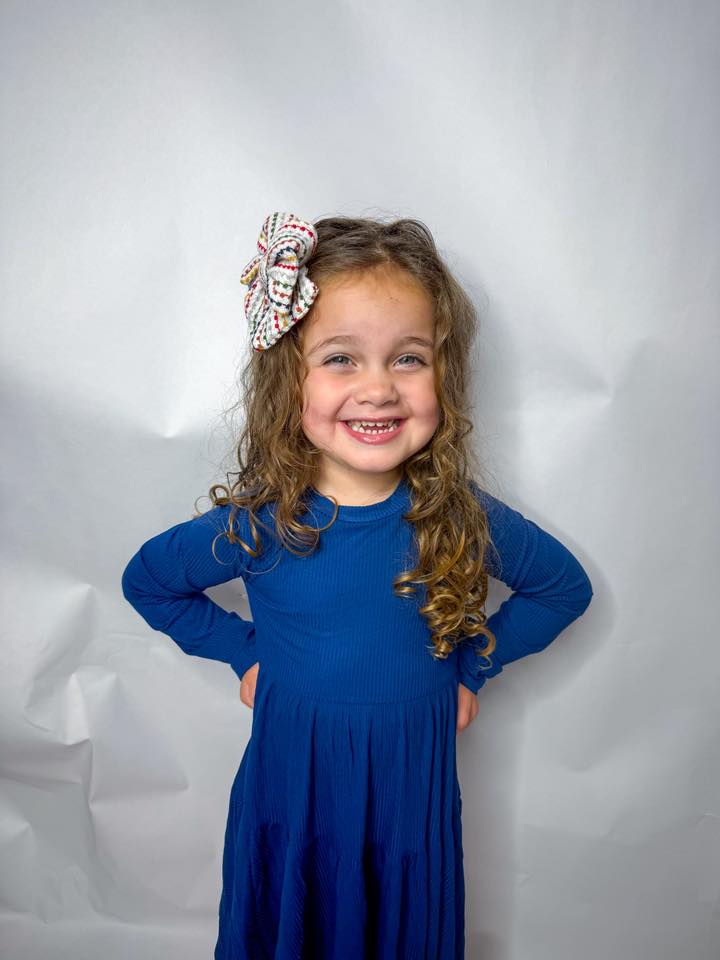 Navy Twirl Dress