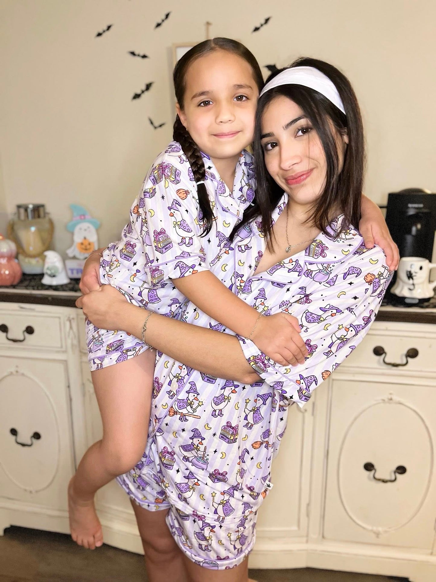 Honkus Ponkus Mommy and Me Button Up Pajamas