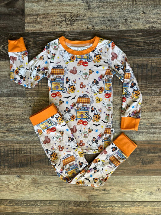 Spooky Street 2 Piece Pajamas