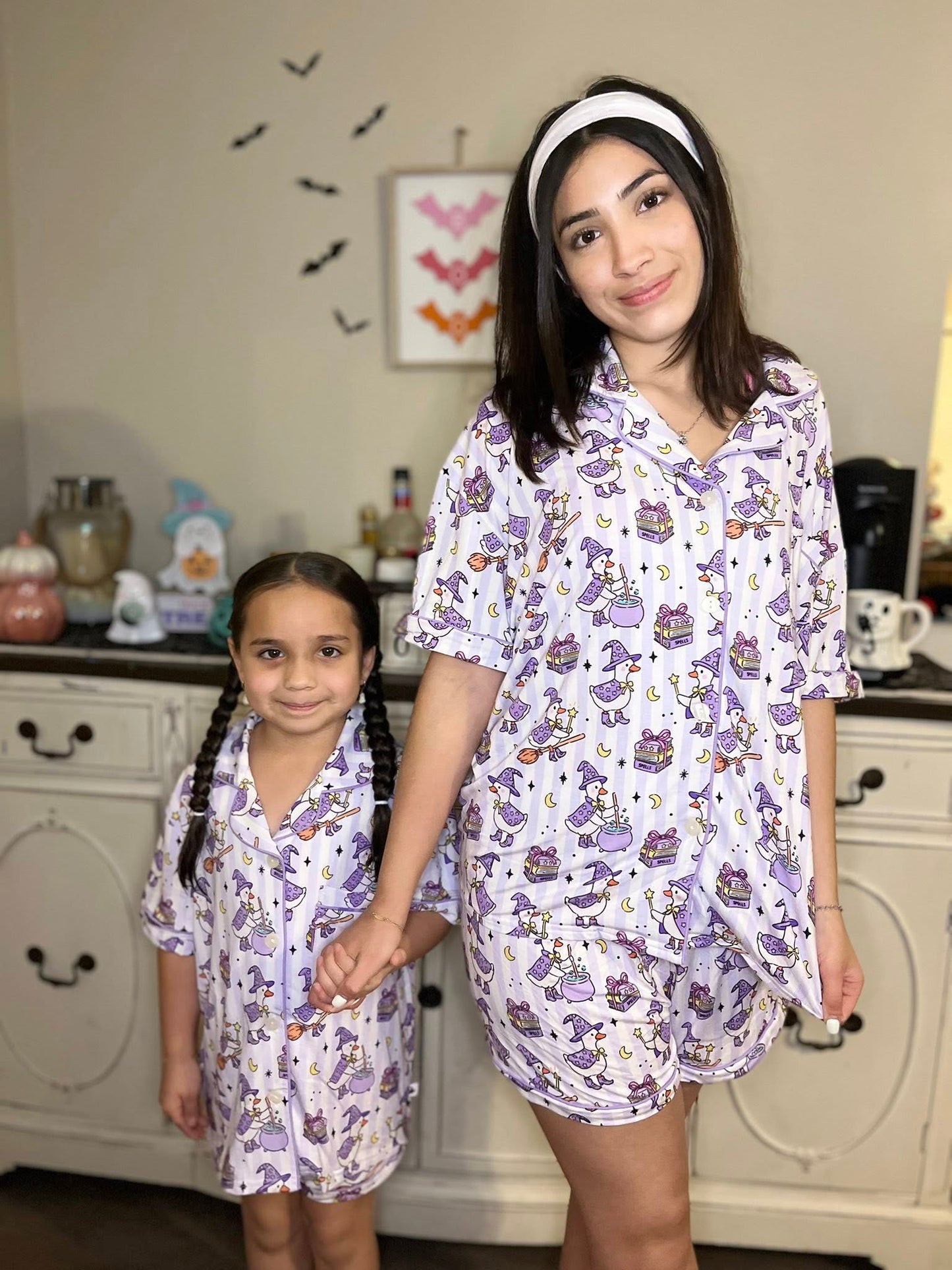 Honkus Ponkus Mommy and Me Button Up Pajamas
