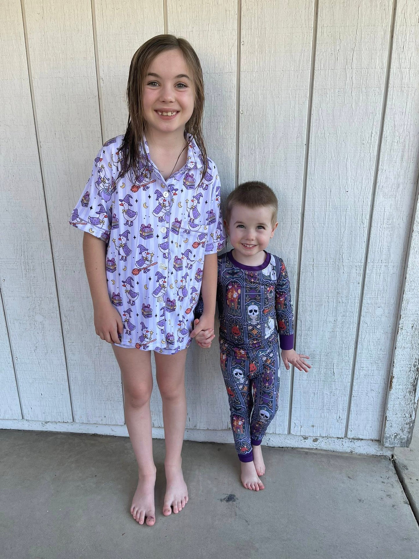 Honkus Ponkus Mommy and Me Button Up Pajamas