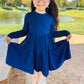 Navy Twirl Dress