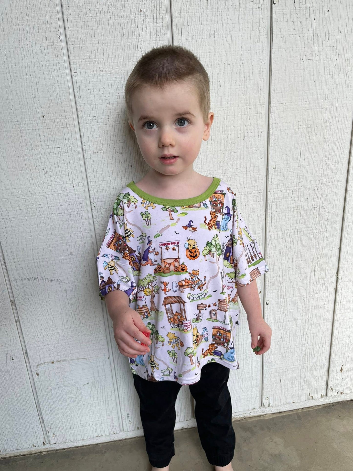 Spooky Ole Bear Shortsleeve Boxy Tee