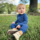 Navy Ribbed Zippy